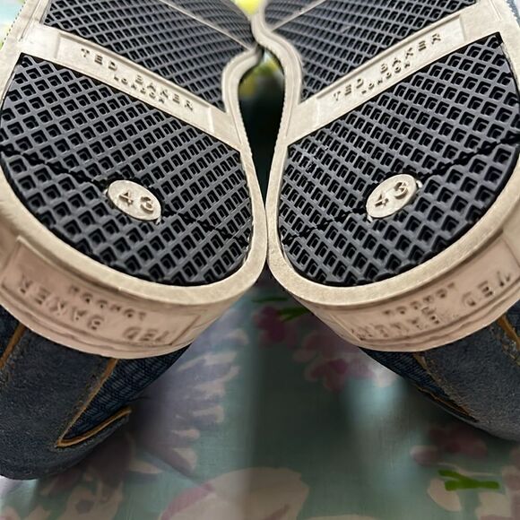 Ted Baker Sarpio Sneakers Blue Yellow - 10 - Picture 13 of 15